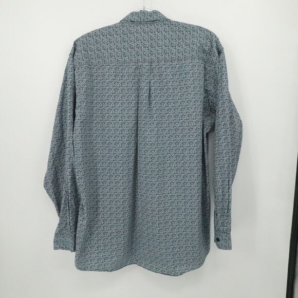 Cinch Shirt Mens XL Blue Paisley Western Rodeo Cowboy Button Down Long Sleeve - Picture 2 of 11